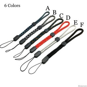 Short Lanyard Clips Neck Rope Chain Strap Necklace with Silicone O Ring Hand Wrist Adjustable Nylon Wristlet String for Disposable Pen Pod Kit Battery DHL