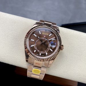 Yüksek kaliteli saat Erkek Saat Designer Watch Hareketi Adam Lüks Otomatik İzle Takvim İzle Erkekler Aydınlık İzle Ücretsiz Gemi Temiz Sky Steel Saat kayışı