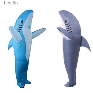 Kostium motywu unisex zabawny stół Shark Cosplay Cose garnitur dla dorosłych sukienki do ubrania Halloween Karnawał motyw partyl231007