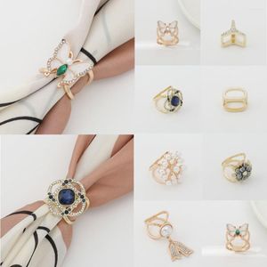 Broschen Strass Schal Kristall Seidenschals Schnalle Brosche Schal Ring Clip Schals Verschluss Niedlich geknotete Knopfnadel Zubehör