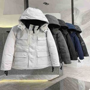 Erkekler Down Parkas Yeni Kış Erkek Ceket Homme Açık Kanada Moda Jassen Outerwear Büyük Kürk Hooded Fourrure Mantau Man Ceketleri Hiver Puffer Kaz Parkas2