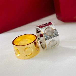 Кольцо Love 11 мм, 18 карат, никогда не выцветает, обручальное кольцо, официальная репродукция роскошного бренда, с коробкой для счетчика, кольца для пар, подарок премиум-класса 002496