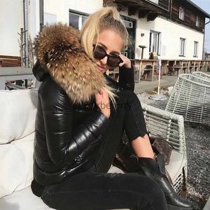 Women's Fur Faux Fur Winter Jacket Woman Parkas Thicken Warm Coat Lady Glossy ets Solid Color Parka Coat Women's Fashion New StreetwearL231007