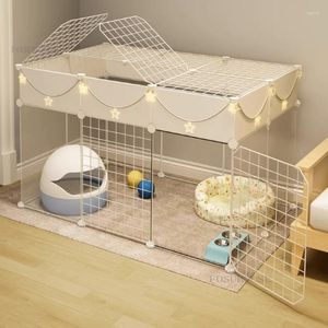 CAT NOVERRORES Simple Cage Pet Zaopatrzenie w dom do domu małe mieszkanie przezroczyste w pomieszczenia super duże wolne miejsce ogrodzenie domu dedykowane z de dedykowane z