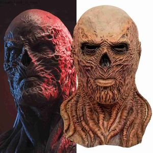 Party Masks Stranger things4 Vecna Stranger Dingen Masker Cosplay Horror Duivel Integraalhelm Latex Maskers Halloween Carnaval Party Props Q231009