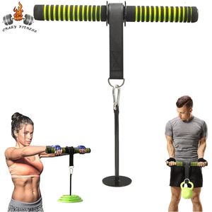 Hand Grippers Fitness Undearm Trainer Strenderer Gym Griper Strength Triceps Ovande Vikt Lyft Rep Midja Roller Power Stick 231007