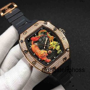 Richardmill Watch Milles Watch Richads Mile Multifunction Superclone Designer الفاخرة ميكانيكا Richa Wristwatch RDS نوع برميل تلقائي RM51 R Diamond INL