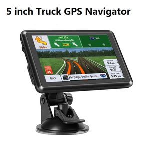 자동차 트럭 용 5 인치 GPS 내비게이션 Satnavs Bluetooth AVIN 속도 카메라 알림, POI 레인 지원 업데이트 맵이 포함 된 Lorry HGV Motorhome GPS