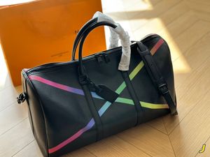 Sacs de créateurs Sacs polochons pour hommes Sacs de voyage Black Lager Marque de luxe Marque de luxe Sac d'aéroport pour femmes Sacs à main Keepall Totes Sacs à bandoulière Sac de sport pour hommes Sac de yoga Fitness