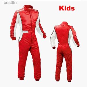 Andra kläder Karting Suits Racing Car Jumpsuit för vuxen- och barnmotorcykeljacka och PantsL231007