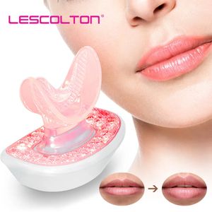 Dispositivos de cuidados faciais LED luz vermelha Lip Plumper Dispositivo elétrico Plumping Enhancer Natural Sexy Bigger Fuller Lips Enlarger Labios Aumento Bomba 231007