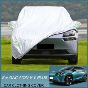 Full biltäcke Rain Frost Snow Dust Waterproof Protect Anti UV Cover Externa biltillbehör för GAC AION V Y PLUS 2022-PRESENT