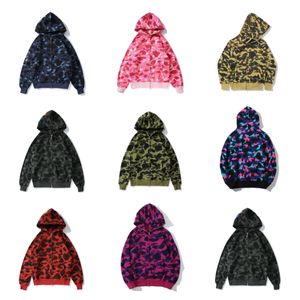 Erkek Hoodie Kadın Tasarımcı Tam Zip Hoodies Kadın Siyah Kamuflaj Kamuflaj Ceket Jogger Fermuar Baskı Sweatshirts Kadın Giyim Yüksek Kaliteli Ceket