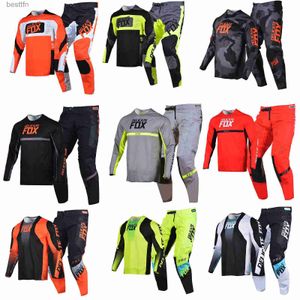 Andra klädutrustningsset 180 360 byxor Motocross ATV Dirt Bike Vuxna satser Offroad Moto Race Suit Mensl231007