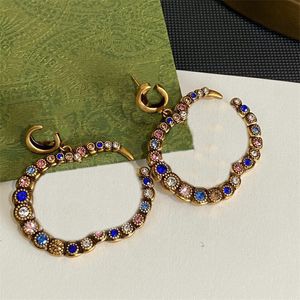 女の子のためのメンズダイヤモンドイヤリングのイヤリングデザイナーOhrringe Jewlery Womens Designer Woman Dangle Luxury Dangle Earrings Orecchini 31