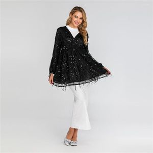 Ethic Clothing Fashion Cears Bluzka Kobiety muzułmański Dubai Turcja Abaya Long Rleeve Tops Casual Loose Shirt Autumn Islamic 2023