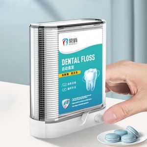 Fio dental suporte de fio dental pop-up caixa automática palitos de dente dispensador inclui 88 contagens flosser insípido 231007