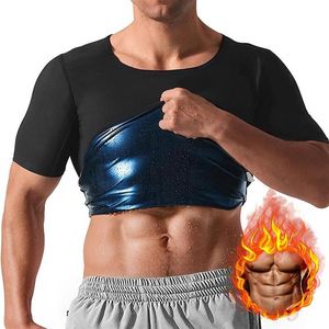 Shapers de corpo masculino camisa de captura de calor emagrecimento shaper treino compressão tank tops thermo camiseta sauna suor shapewea231j