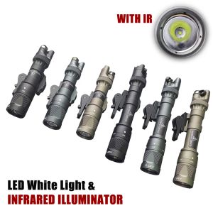 Hunting Tactical IR Flashlight M323V M622V IR Lighting White LED with Remote LED Switch Quick Release Mount Airsoft