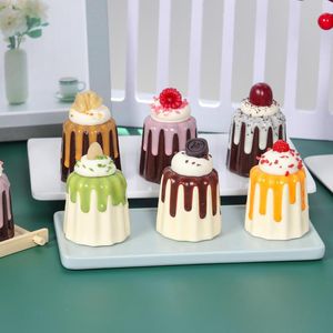 Fiori decorativi Torta di gelatina artificiale Modello falso Cibo Dessert Puntelli Decorazione della tavola dolce Ornamenti per finestre Decorazioni per la casa