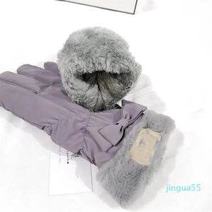 Women's Gloves Winter Thickened Velvet Cycling Cold CanTouch screen Women Cycling electric Bike Warm Cotton Gloves