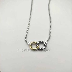 Out Necklace Iced Ys Rope Designer for Loops Women Jewlery Luxury Necklaces Entwined Color Separation Design Personalized Jewelry
