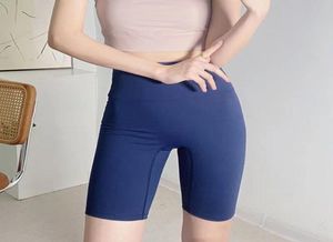 LL Yoga Shorts Suit wyrównuj kobiety039s sportowy talia 5Point 9 Quot Pants Running Fitness Gym Trening Krótki legging9002104