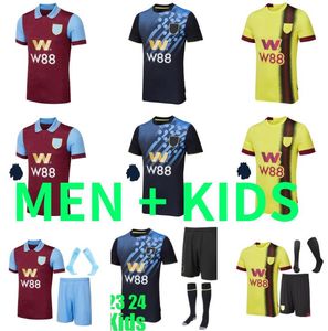 23 24 BURNLEYs soccer jerseys 2023 2024 Kompany Benson, Zarulli Jay camiseta de futbol Rodriguez Brownhill Rodriguez home and away football shirt men kids kit