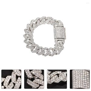 Charm Bracelets Diamond Cuban Bracelet Man Stainless Steel Chains Gold Anklet Iron Wrist Alloy Rope