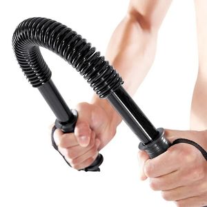 Hand Grippers 2060kg Spring Power Twister Bar Chest Exercise For Arm Upper Body Strength Training Workout Heavy Duty Builder Stick 231007