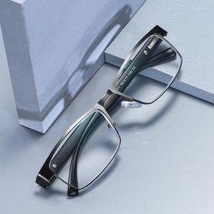 Okulary przeciwsłoneczne mężczyzn Tr90 Metal Reading szklanki Kobiety anty niebieskie światło blokujące presbyopia okular