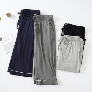 Men's Sleepwear Cropped Large Wear Summer Pants Pajama Thin Sports Home Size Modal Air Loose Stretch Conditioning Lounge