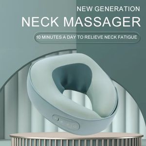 Other Massage Items Neck Massager Back Massager for Neck Pain Relief Inflatable Shoulder Massager with Rechargeable and Cordless Pillow for Travel 231006