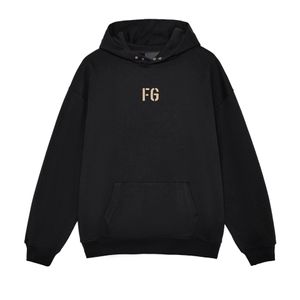 Felpa con cappuccio da uomo Felpa con cappuccio Design Felpe con cappuccio per uomo donna Ragazzo Ragazza Floccaggio Lettera FG Stampa Felpe Giacca elegante 100% puro cotone Pullover casual Taglia US Taglie forti