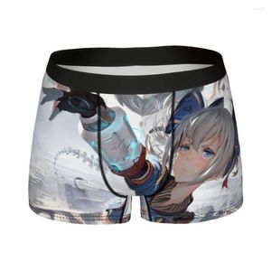 Mutande Anime Girl Capelli bianchi Bronya Zaychik Honkai Star Rail Game Mutandine di cotone Biancheria intima da uomo Pantaloncini Boxer Slip