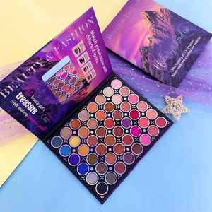 Langlebige, wasserdichte 48-Farben-Lidschatten-Palette mit mattem Schimmer, Make-up, mischbare Lidschatten-Palette für Frauen, Schönheit, DHL