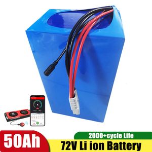 Lithium-72-V-50-Ah-Batterie. Verwenden Sie 3,7-V-50-Ah-Zellen. Machen Sie 20S1P. Integriertes BMS für Motorroller, Li-Ionen-Akku und 5-A-Ladegerät