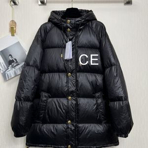 Linea Ce piumini invernali parka giacche da donna piumino designer lettera giacche da esterno moda di strada cappotto ispessito impermeabile caldo traspirante antivento