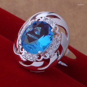 Кольца кластера, свадебный хороший подарок JZ-AR415, серебряный цвет, оптовая продажа, модные украшения, благородный камень Ацайкза