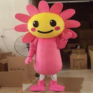 2018 Custom Made Eva Material Sunflower Mascot Costume Flower Cartoon Apparel Halloween Birthday2185