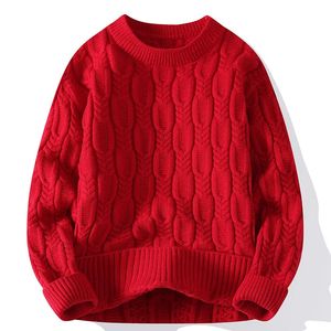 Męskie swetry męskie Zakania SWEAT ZŁOŻONY SWART SWIM SLIM FIT LICZBY COSPATUAL SCIME WOGHTION CALLED KNITED PULLOVER UNSEKS Zima Gruby ciepłe swetry 231007