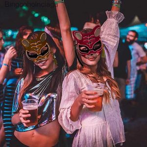 Themenmaske Horror Halloween Neon Mask Clown Mask Cosplay Party COSEL LED MASK MASQUE MASquerade Party Masken im Dunkeln leuchten