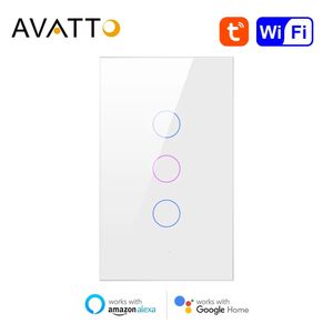 Other Electronics US Standard Tuya Smart WiFi Light Switch with Glass Panel Touch Sensor Home interruptor 1 2 3 4 Gang Work Alexa Google 231007