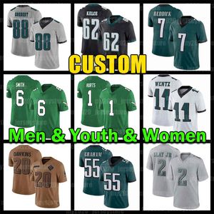 62 Maglia da calcio Jason Kelce 1 Jalen Hurts 6 DeVonta Smith 11 AJ Brown Mailata 2 Darius Slay Jr Dallases Goedert Nakobe Dean Eagles Haason Reddick Carter DAndre Swift