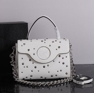 Designer Tote Bag Handbags Ladies Genuine Leather Shoulder Bag Fashion Rivet Chain Composite Purses Travel Shopping Bag Wallet