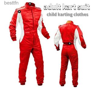 Altri abbigliamento 2022 Impermeabile ATV Kart Off-Road UTV Rally Drift Bambini adulti Coppia genitore-figlio F1 Tuta intera da corsa Kart CascoL231007