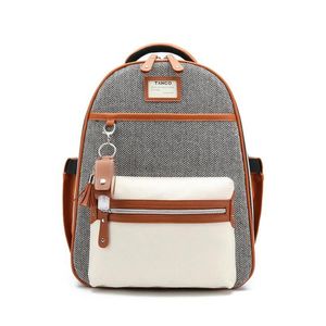 Windeltaschen, Canvas-Mama-Tasche, große Kapazität, multifunktionaler Baby-Rucksack für Mama, Mutterschaft, Windel, tragbarer Kinderwagen291p