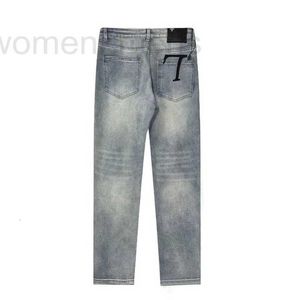 Jeans da uomo firmati 2023 Jeans da uomo firmati Moda botas vaqueros lusso sottile elastico fiore pantaloni da lavoro di marca lunghi stile classico 8R1B