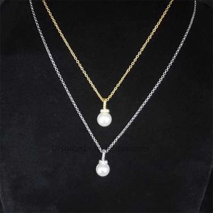 Gold Box Chain Designer Luxury Halsband Classic Women Silver-Plated Jewelry Gift Dy Pearl Necklace 18K