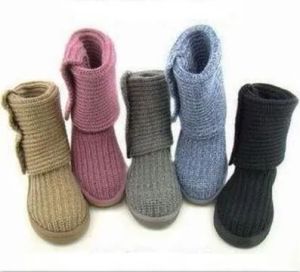 ホットセルクラシックデザイナーAUS Women WGG Snow Boots U58190 Knitting Tall Short Women Boots Keep Warm Boots US3-12